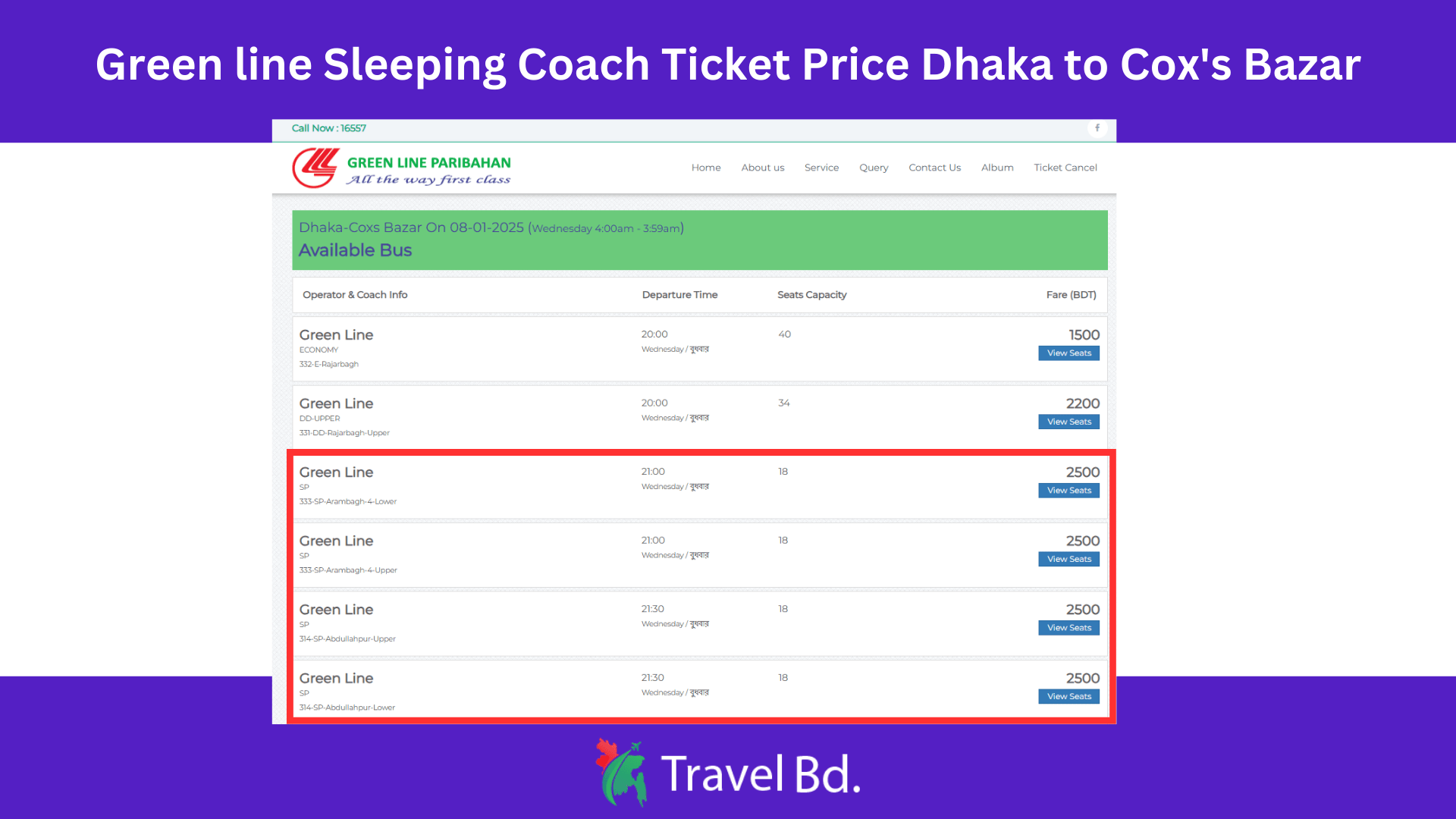 green line sleeping coach ticket price dhaka to cox's bazar ticket booking 1